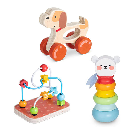 3-in-1 Houten Speelset – Leren, Spelen & Ontdekken