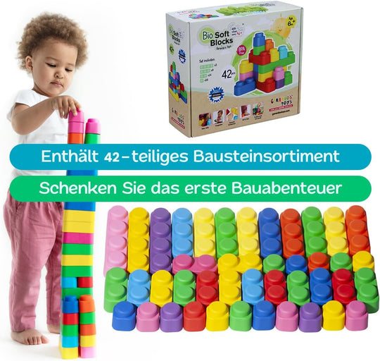 Zachte Bioblokken Set - 42 stuks