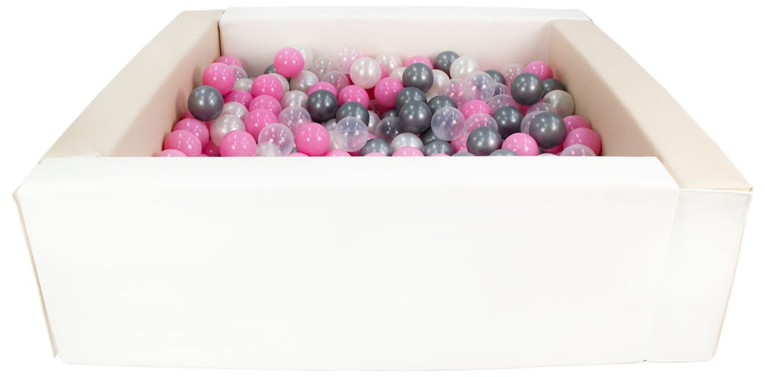 Square eco-leather ball pit with 300 balls, 5 elements