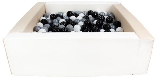 Square eco-leather ball pit with 300 balls, 5 elements