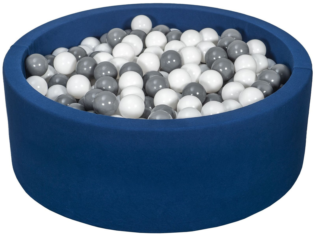 Soft Jersey ball pit with 450 balls, navy
