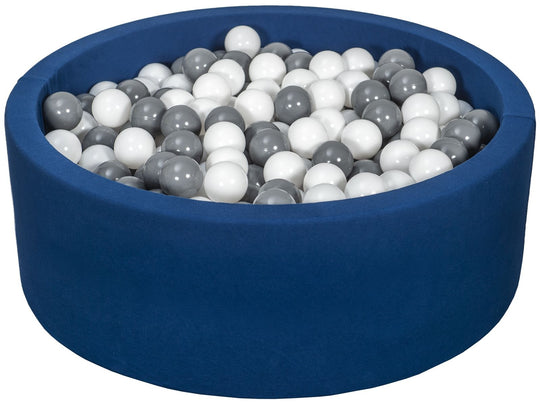 Soft Jersey ball pit with 450 balls, navy