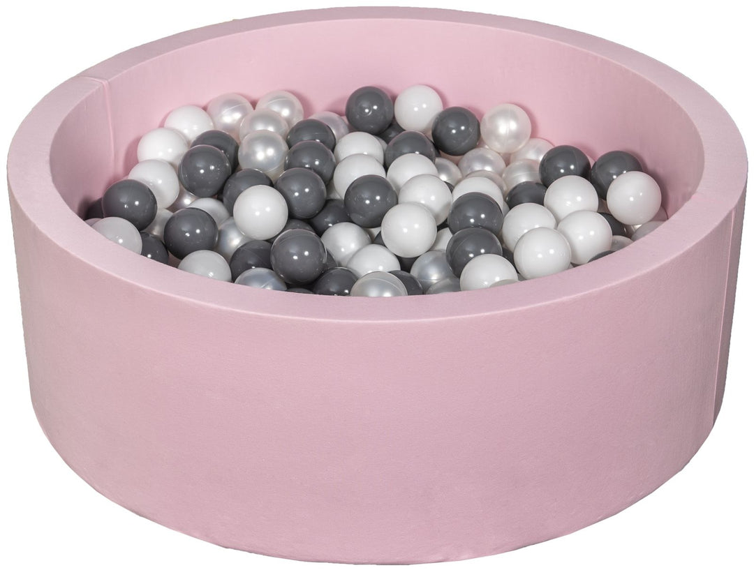 Soft Jersey ball pit with 300 balls, pink