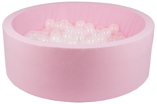 Soft Jersey ball pit with 200 balls, pink