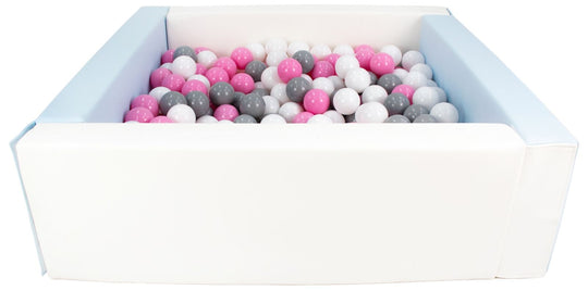 Square eco-leather ball pit with 300 balls, 5 elements