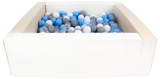 Square eco-leather ball pit with 300 balls, 5 elements