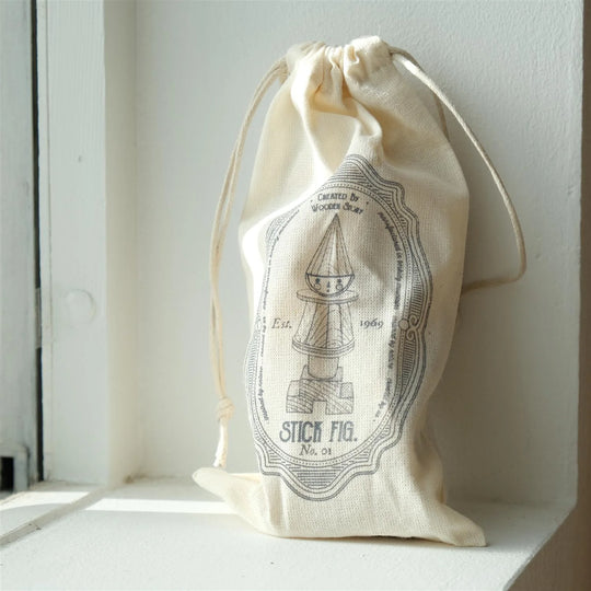 LALA Houten Stokfiguurtje - Geel