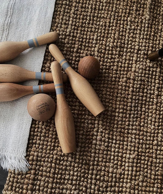Wooden Bowling Pins - Natural