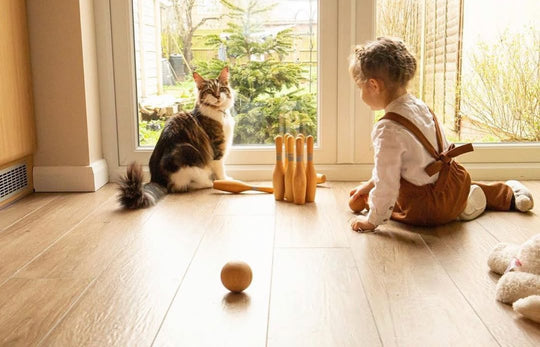 Wooden Bowling Pins - Natural