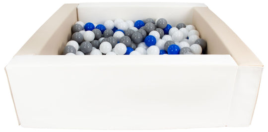 Square eco-leather ball pit with 300 balls, 5 elements