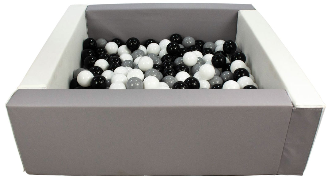 Square eco-leather ball pit with 200 balls, 5 elements