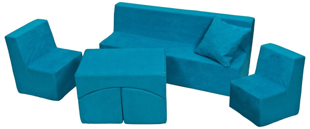 Soft Foam Furniture 4 psc set: 2x Chair+Sofa+Coach