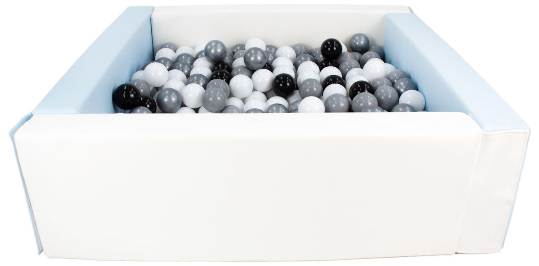 Square eco-leather ball pit with 300 balls, 5 elements