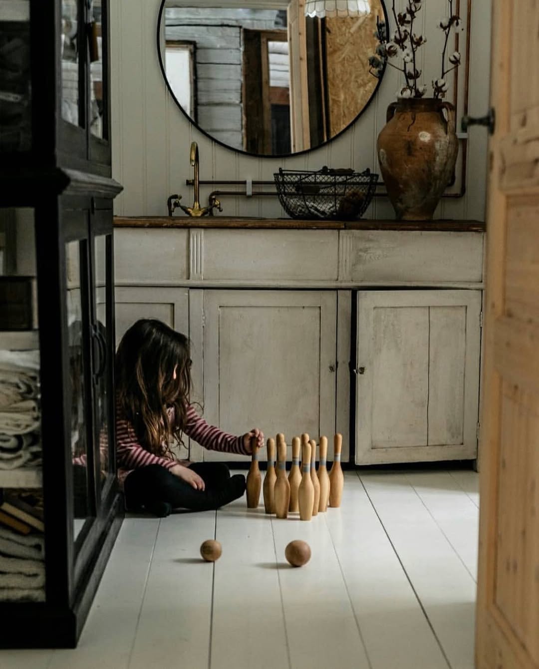 Wooden Bowling Pins - Natural