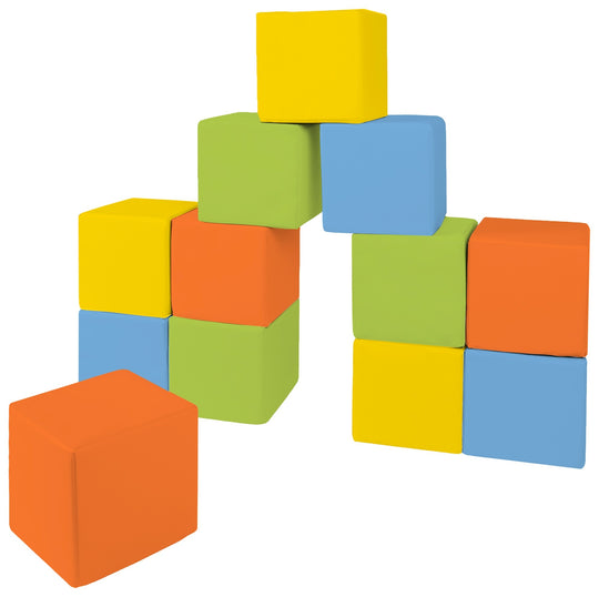 Soft Play Cubes, 12 building blocks for kids