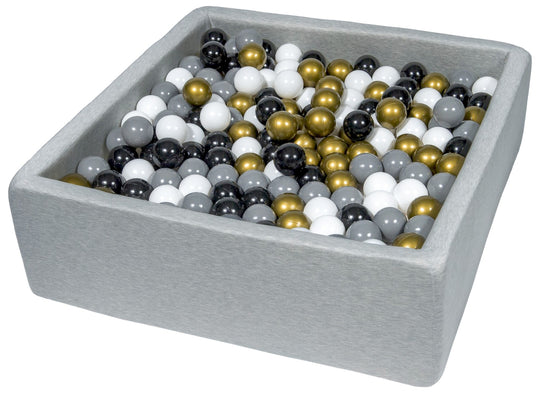 Soft Jersey ball pit with 450 balls, 90x90 cm
