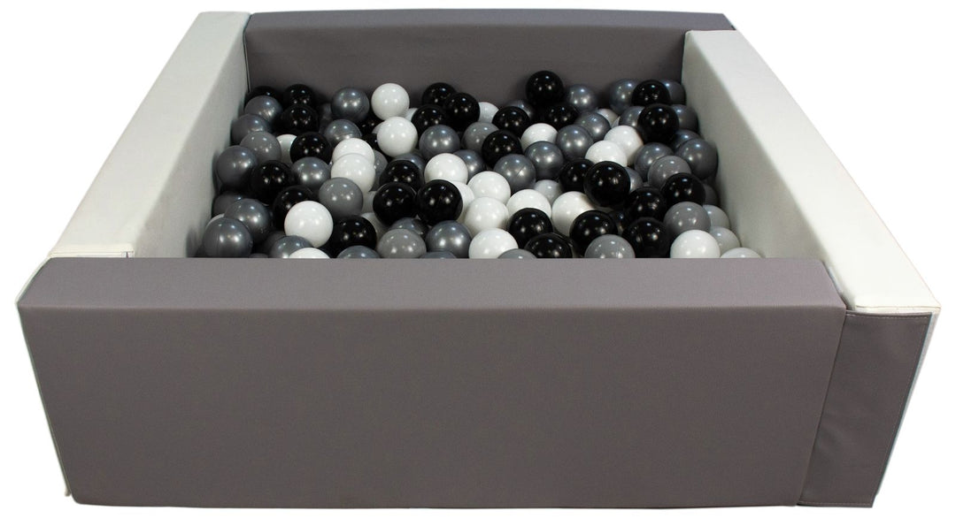 Square eco-leather ball pit with 300 balls, 5 elements