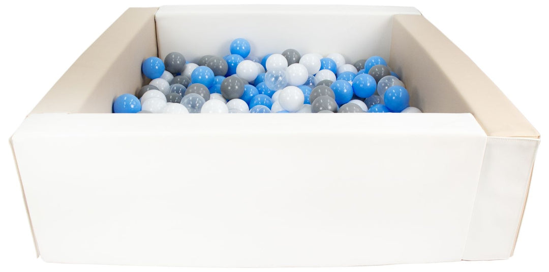 Square eco-leather ball pit with 200 balls, 5 elements