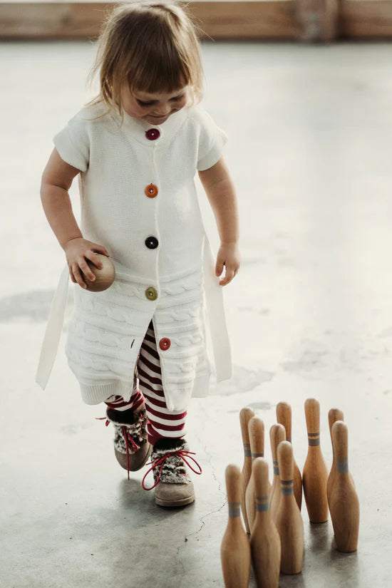 Wooden Bowling Pins - Natural