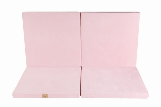 Play Mat for Kids - Square Light Pink Velvet