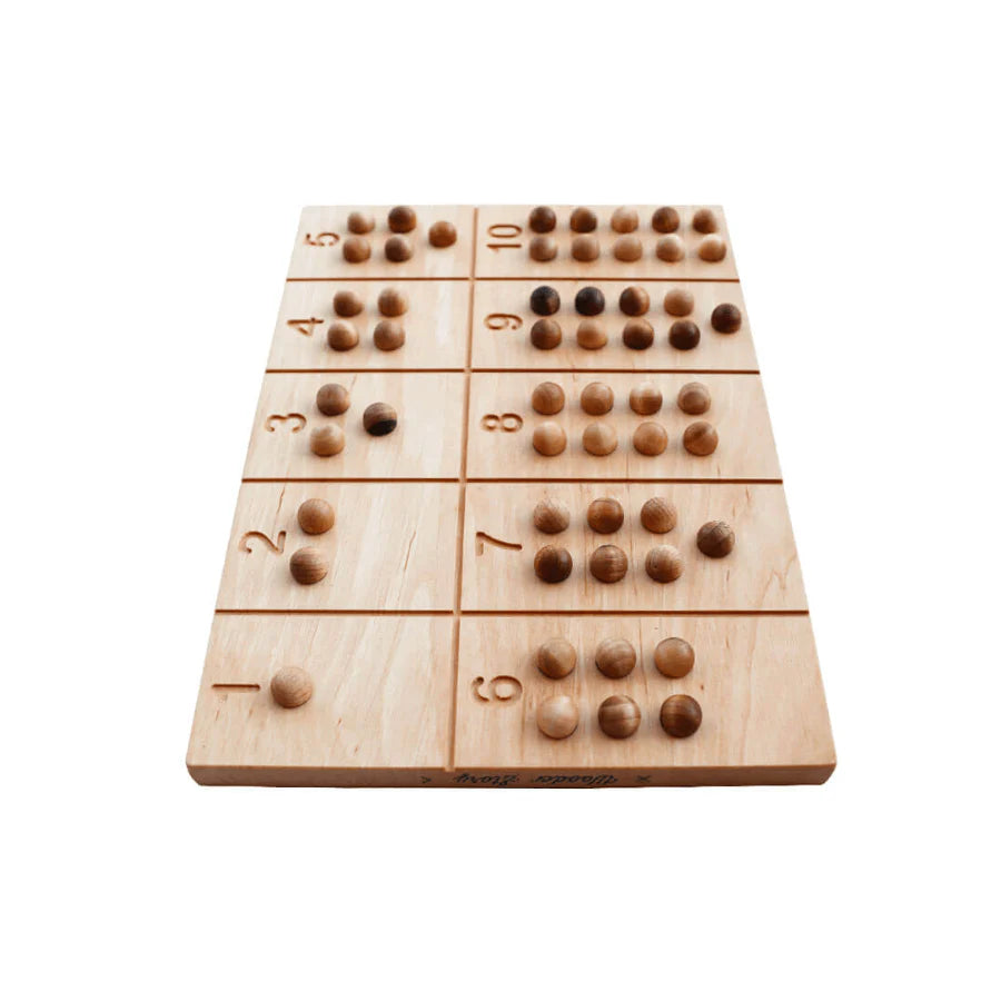 Wooden Montessori Number Board