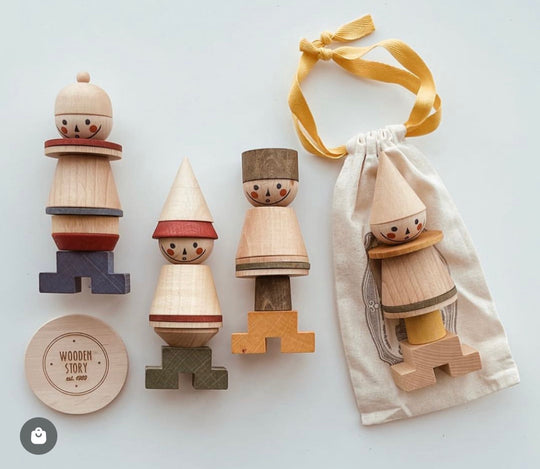 LALA Stick Figure Puzzle - Green