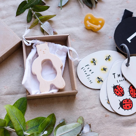 Houten bijtring - Teddy