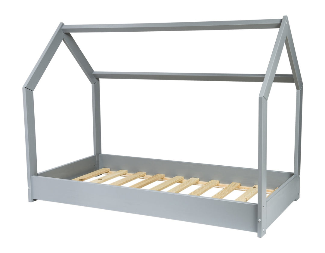 Wooden house bed 160x80cm + ECO mattress