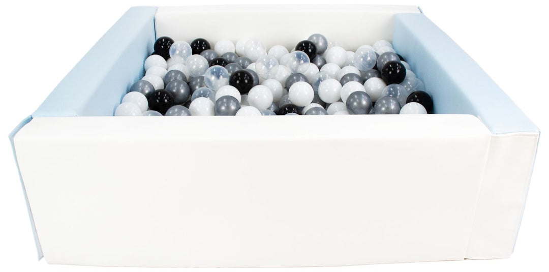 Square eco-leather ball pit with 300 balls, 5 elements
