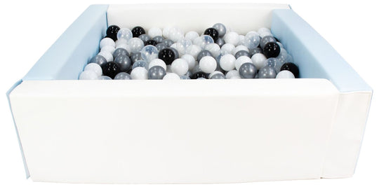 Square eco-leather ball pit with 300 balls, 5 elements