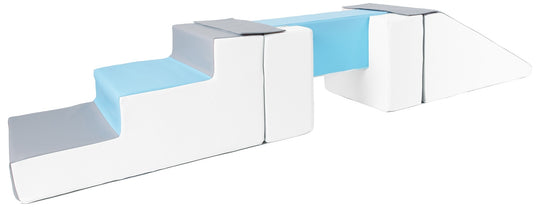 Footbridge + slide set of 5 large foam blocks