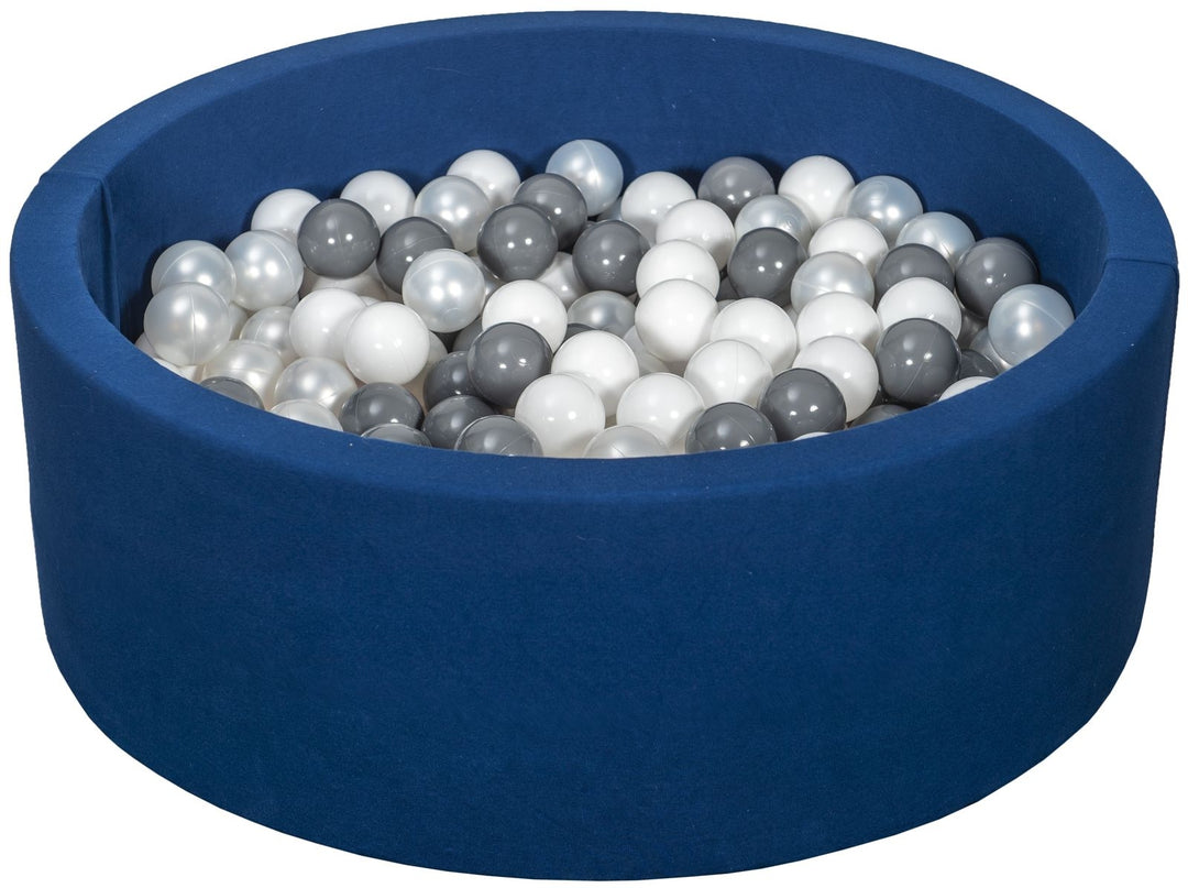Soft Jersey ball pit with 200 balls, navy