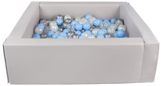 Square eco-leather ball pit with 300 balls, 5 elements