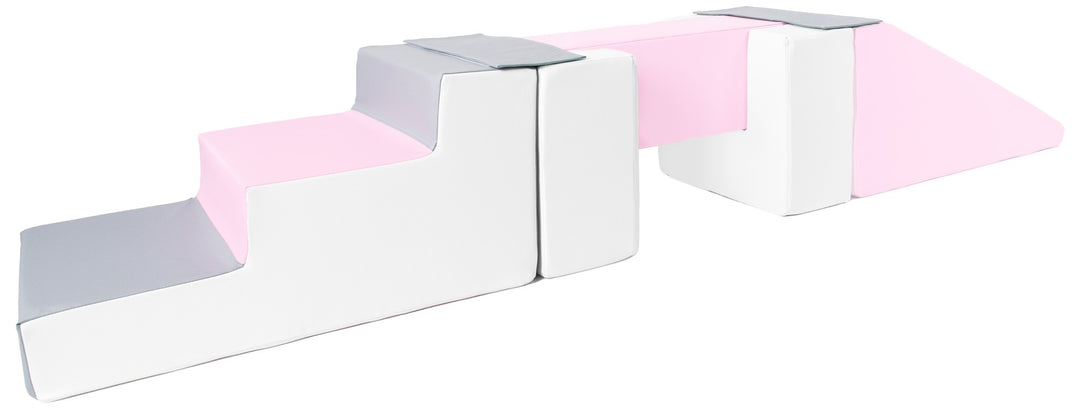 Footbridge + slide set of 5 large foam blocks
