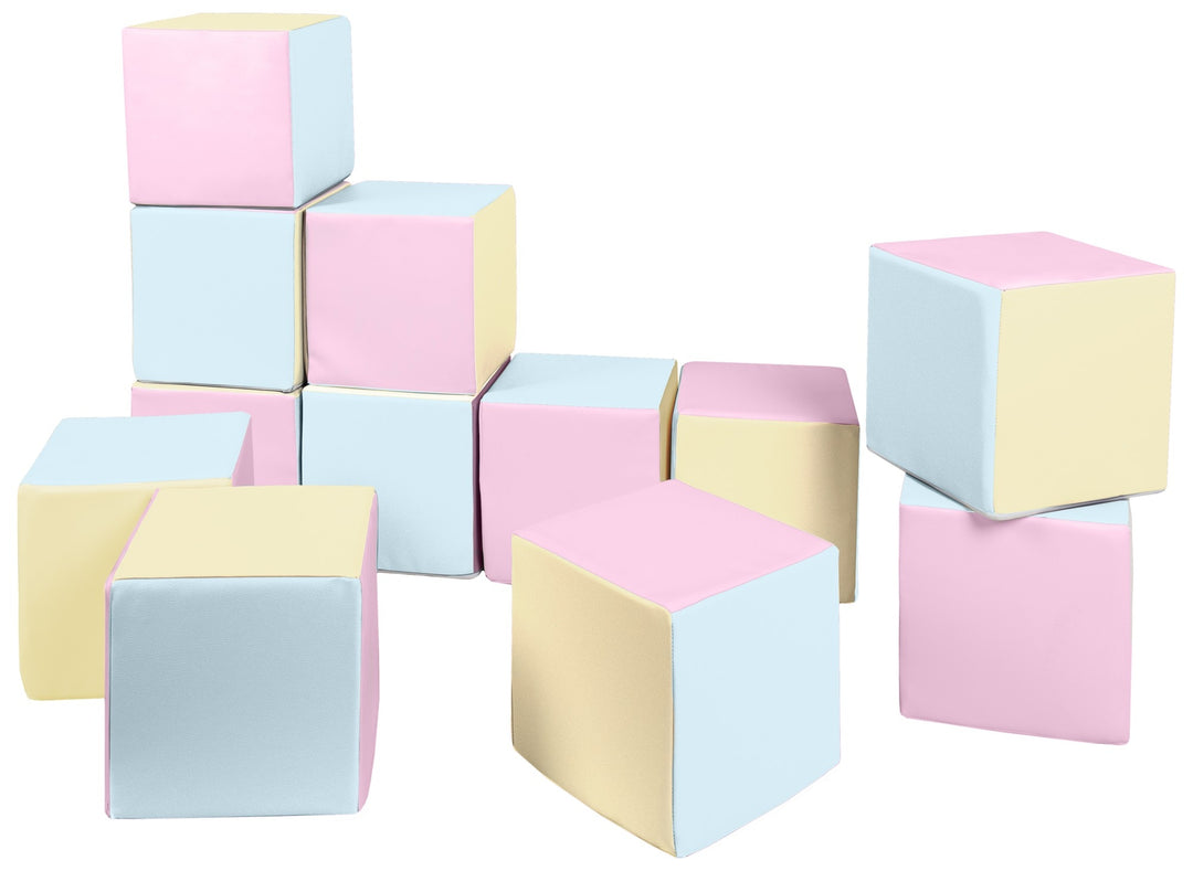 Soft Play Cubes, 12 building blocks for kids