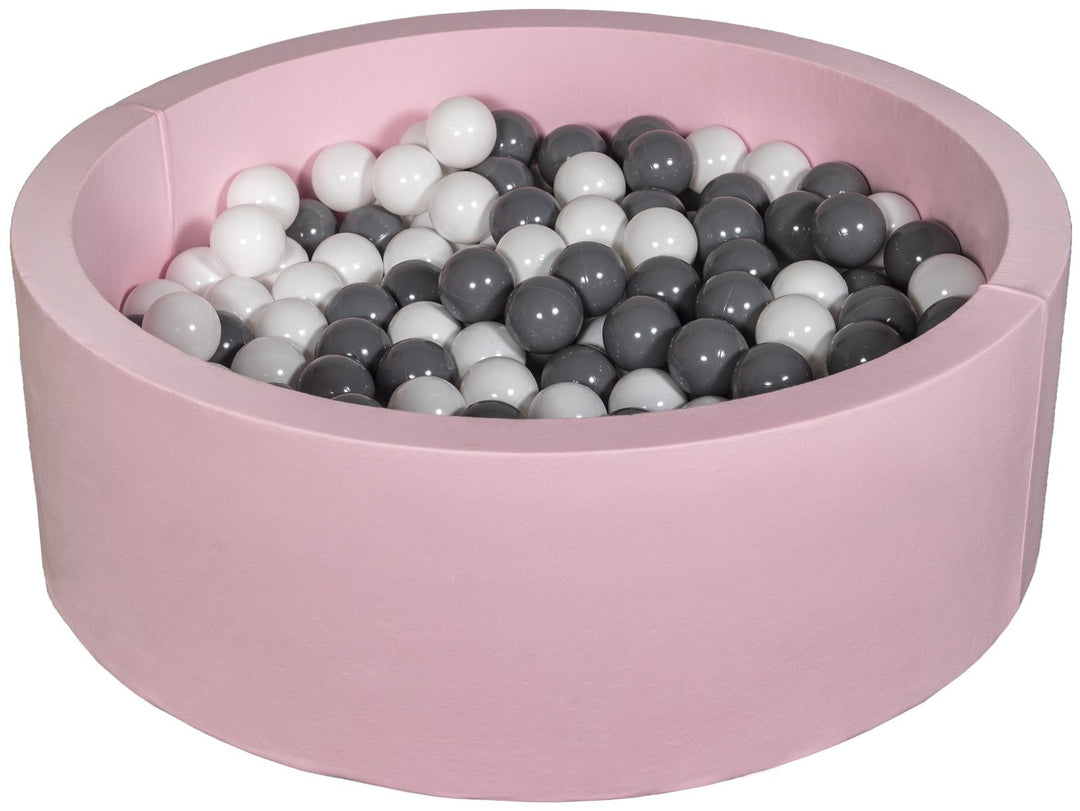 Soft Jersey ball pit with 300 balls, pink