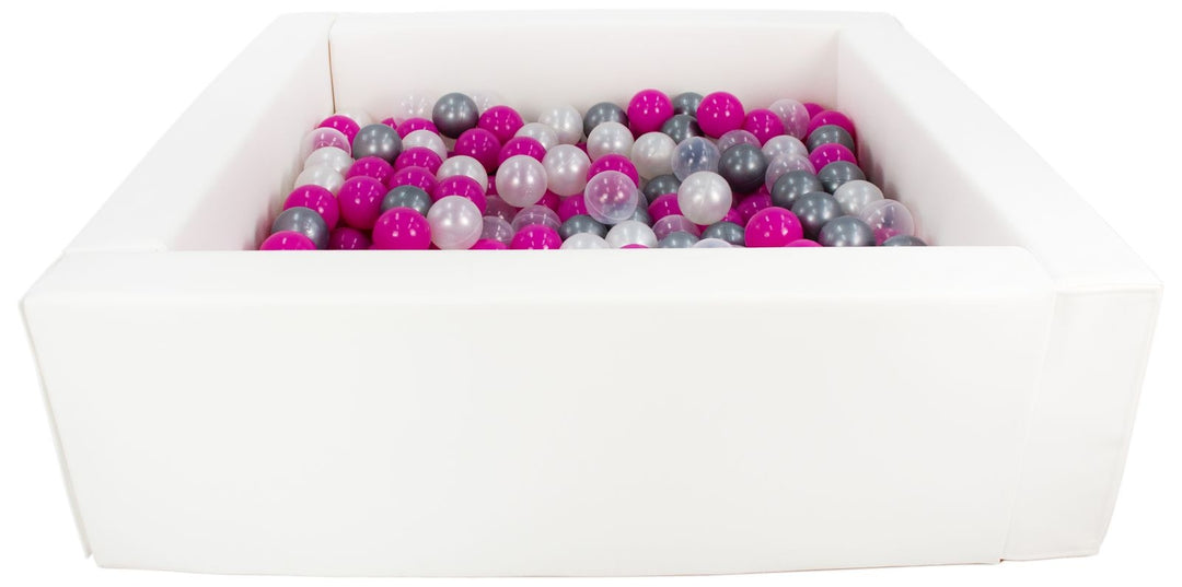 Square eco-leather ball pit with 300 balls, 5 elements