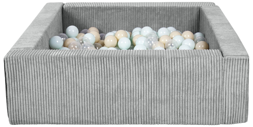 Square eco-leather ball pit with 300 balls, 5 elements