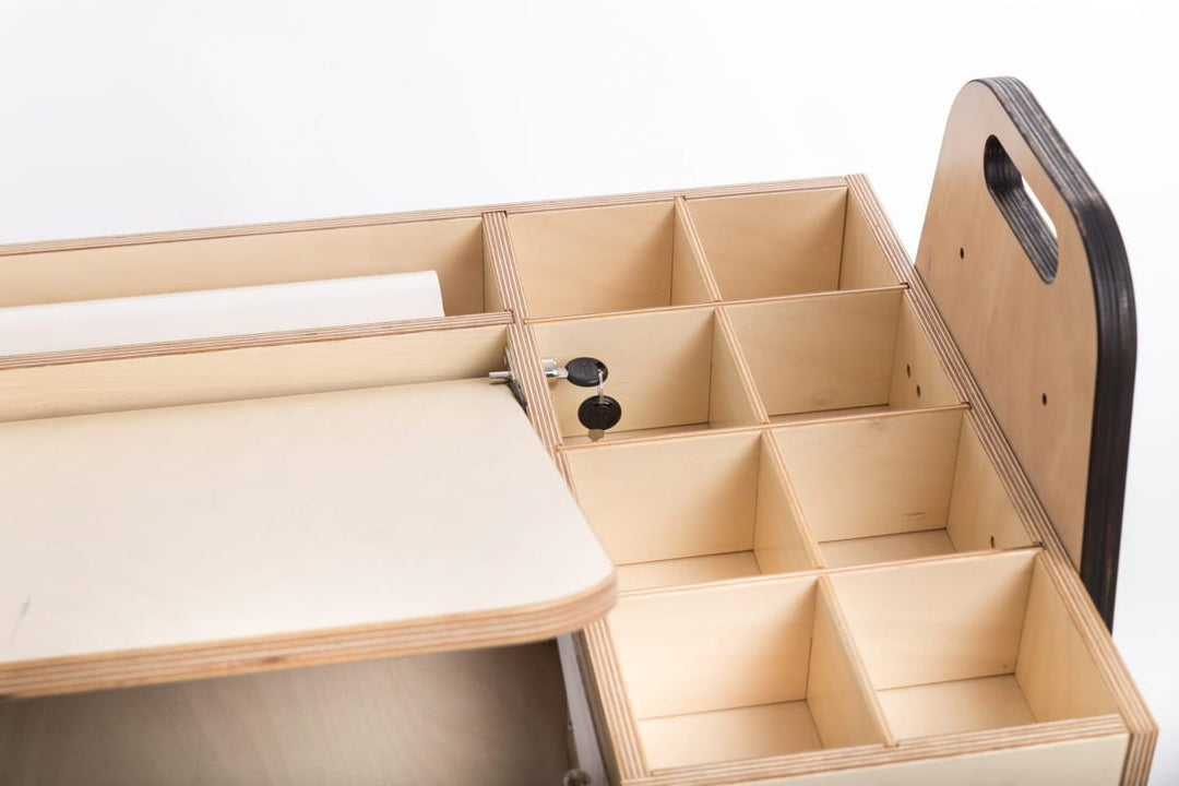 Adjustable Children Montessori Table and Chair Set Julle - Cannon Pink