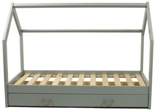 Wooden bed, Scandinavian style 160x80 +drawer