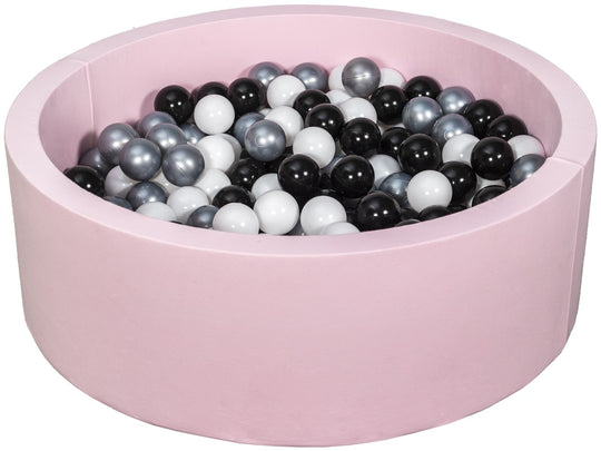 Soft Jersey ball pit with 300 balls, pink