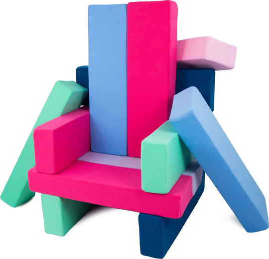 Tower set of 15 large foam blocks