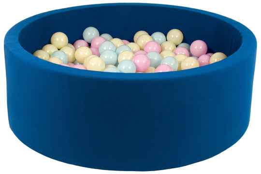 Soft Jersey ball pit with 300 balls, navy