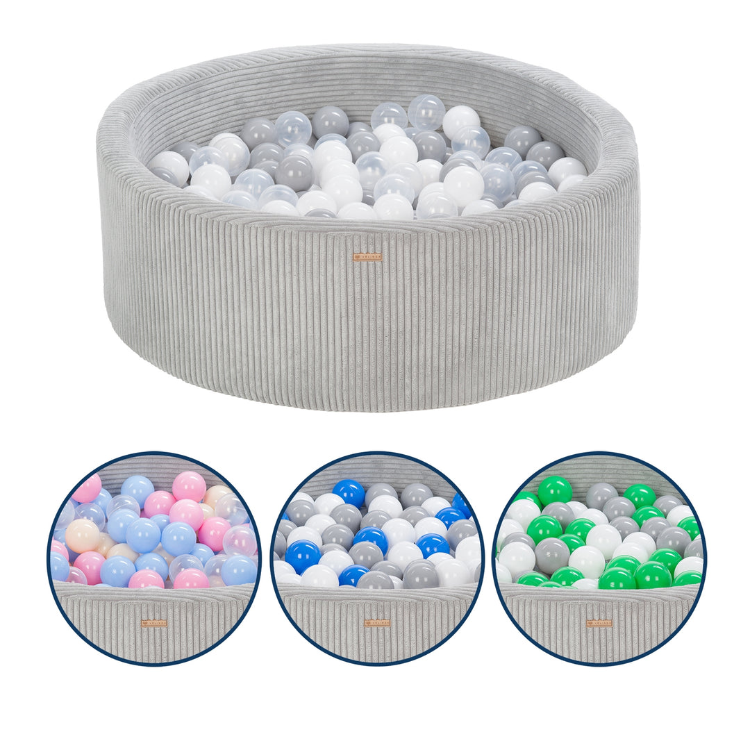 Ball pit + 200 balls, corduroy fabric