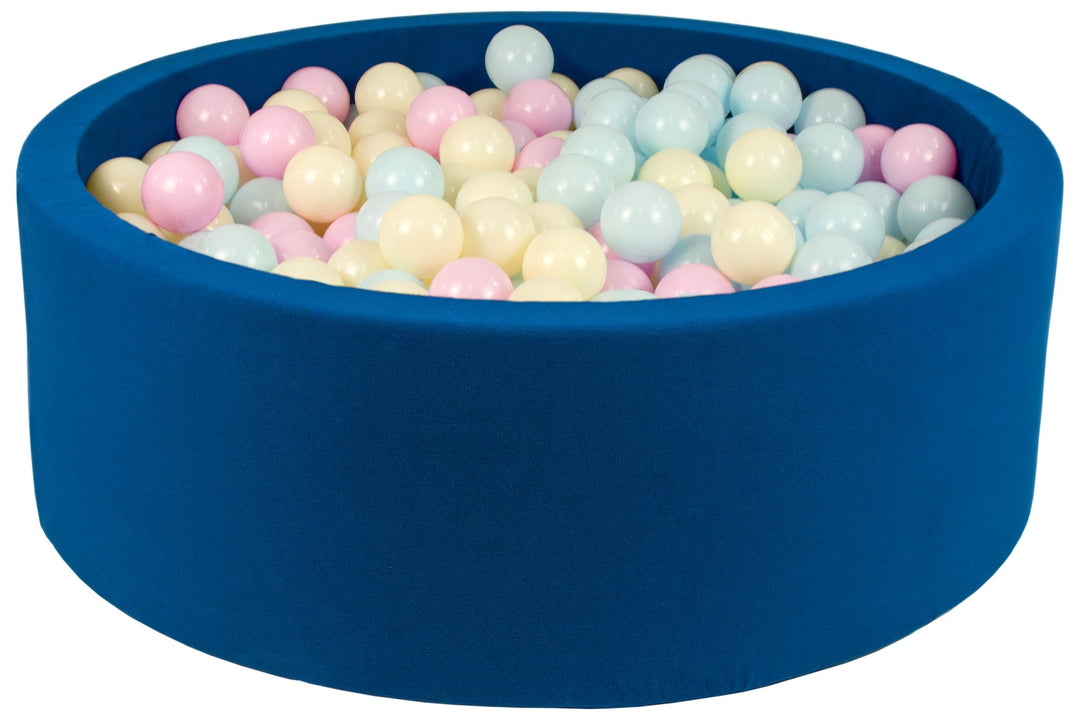 Soft Jersey ball pit with 450 balls, navy