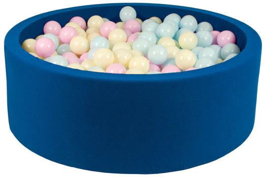 Soft Jersey ball pit with 450 balls, navy