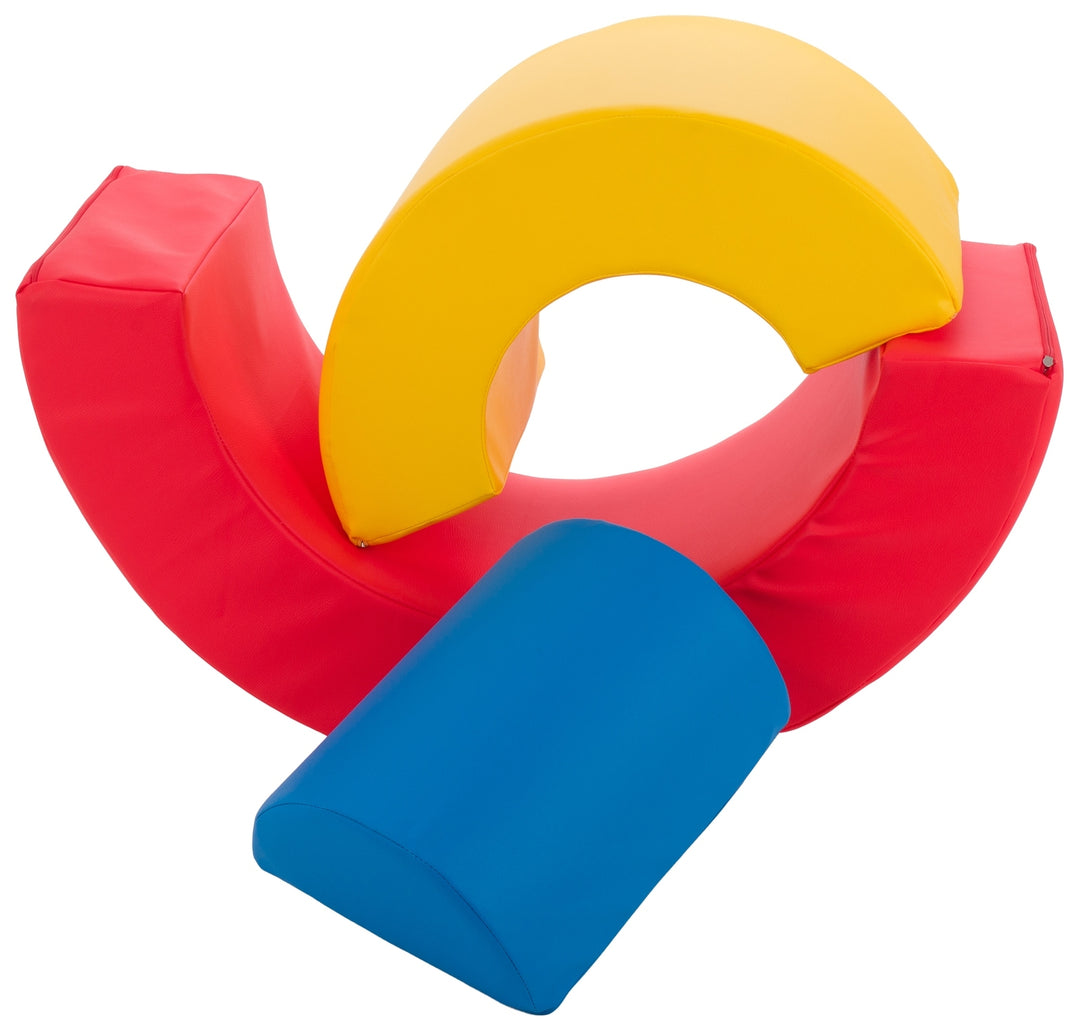 Mini rainbow set of 3 large foam blocks