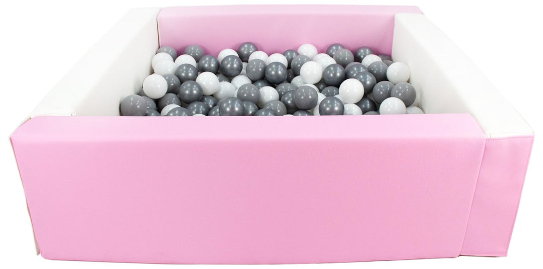Square eco-leather ball pit with 300 balls, 5 elements