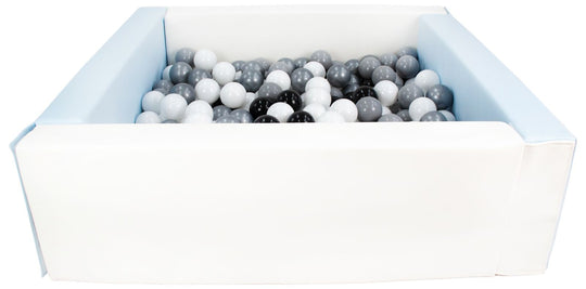 Square eco-leather ball pit with 200 balls, 5 elements