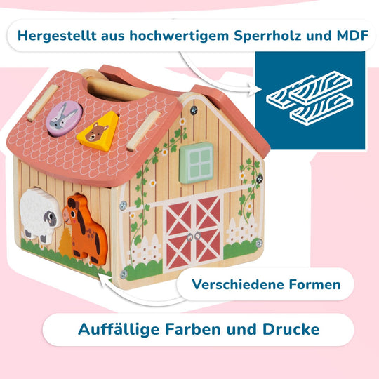 BusyKids Farm Barn Shape Sorter